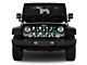 Grille Insert; Green Skulls (18-24 Jeep Wrangler JL w/o TrailCam)