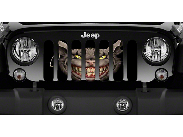 Grille Insert; Here Kitty Kitty (87-95 Jeep Wrangler YJ)