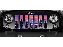Grille Insert; Hiker Purple Mountain (18-23 Jeep Wrangler JL w/o TrailCam)