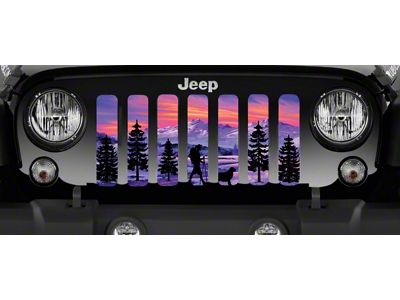 Grille Insert; Hiker Purple Mountain (18-24 Jeep Wrangler JL w/o TrailCam)