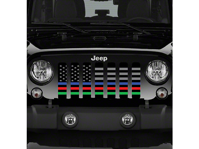 Grille Insert; Hold the Line (18-23 Jeep Wrangler JL w/o TrailCam)
