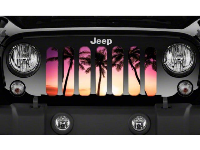 Grille Insert; Island Life (18-24 Jeep Wrangler JL w/o TrailCam)