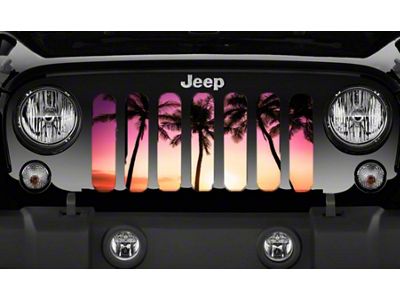 Grille Insert; Island Life (18-24 Jeep Wrangler JL w/o TrailCam)