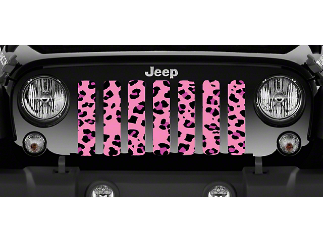 Grille Insert; Lady Leopard Print (97-06 Jeep Wrangler TJ)