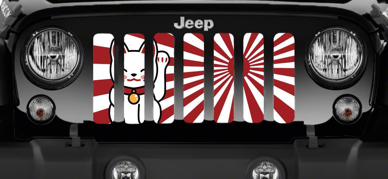 Grille Insert; Lucky Cat (20-23 Jeep Gladiator JT)