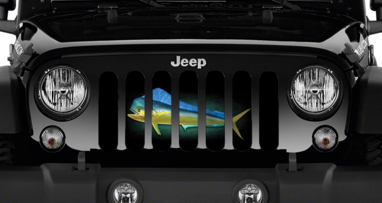 Grille Insert; Mahi Mahi Fish (07-18 Jeep Wrangler JK)
