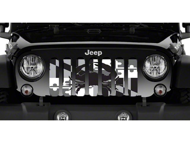 Grille Insert; Maryland Tactical Crab Flag (76-86 Jeep CJ5 & CJ7)