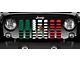 Grille Insert; Mexican American Flag (87-95 Jeep Wrangler YJ)
