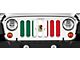 Grille Insert; Mexico Flag (97-06 Jeep Wrangler TJ)