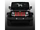 Grille Insert; Moab Topography Map Canyon Lands Red (07-18 Jeep Wrangler JK)