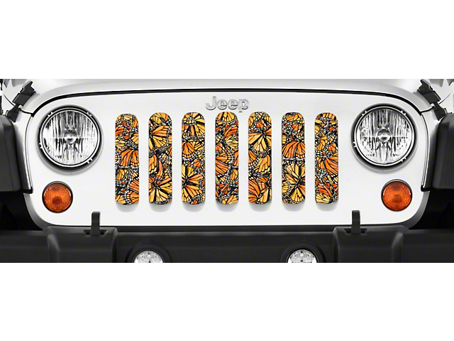 Grille Insert; Monarchs (18-23 Jeep Wrangler JL w/o TrailCam)