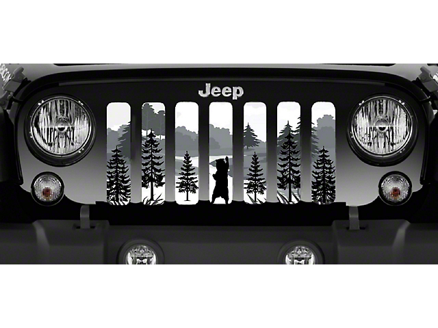 Grille Insert; Mountain Bear (97-06 Jeep Wrangler TJ)
