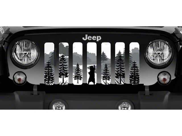 Grille Insert; Mountain Bear (20-24 Jeep Gladiator JT)