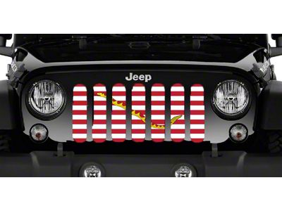 Grille Insert; Navy Jack (87-95 Jeep Wrangler YJ)