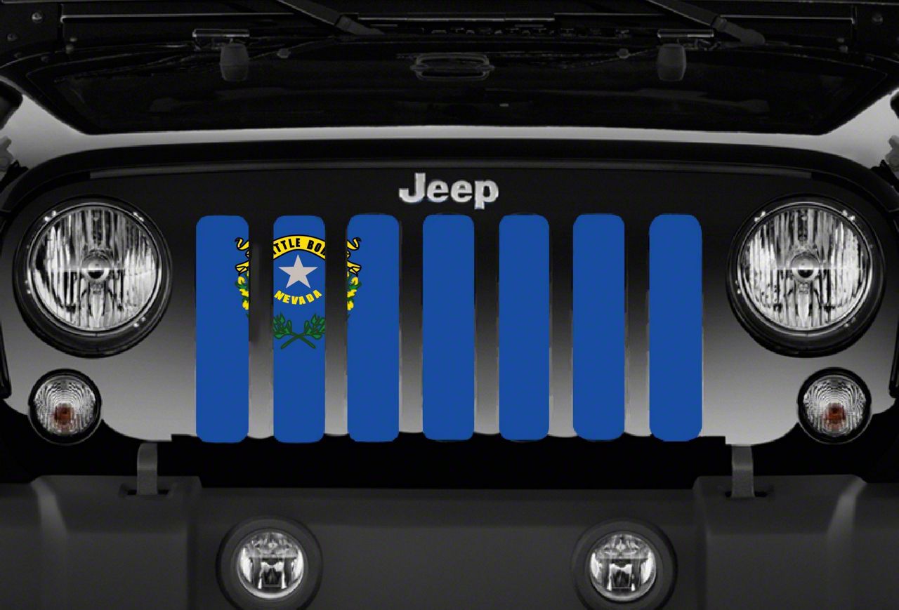 Grille Insert; Nevada State Flag (20-23 Jeep Gladiator JT)