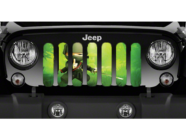 Grille Insert; Ninja Warrior (20-23 Jeep Gladiator JT)