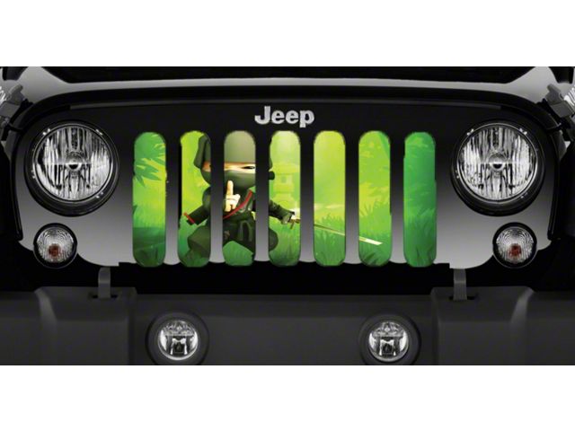 Grille Insert; Ninja Warrior (20-24 Jeep Gladiator JT)