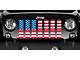 Grille Insert; Old Glory Red Line (97-06 Jeep Wrangler TJ)