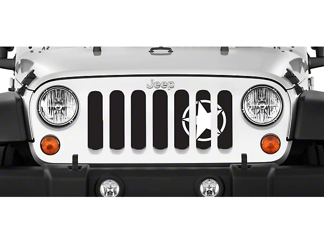 Grille Insert; Oscar Mike (18-23 Jeep Wrangler JL w/o TrailCam)