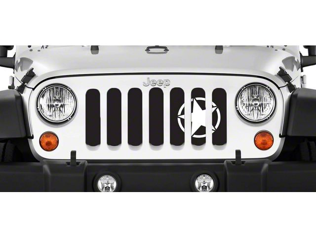 Grille Insert; Oscar Mike (18-24 Jeep Wrangler JL w/o TrailCam)