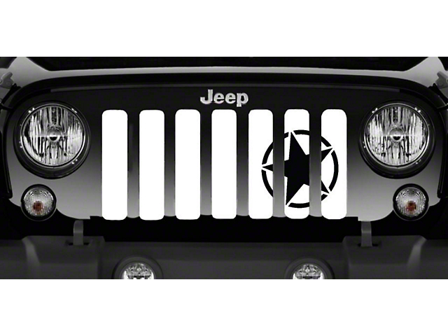 Grille Insert; Oscar Mike Black (20-23 Jeep Gladiator JT)