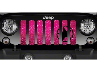 Grille Insert; Oscar Mike Pink Fleck (97-06 Jeep Wrangler TJ)