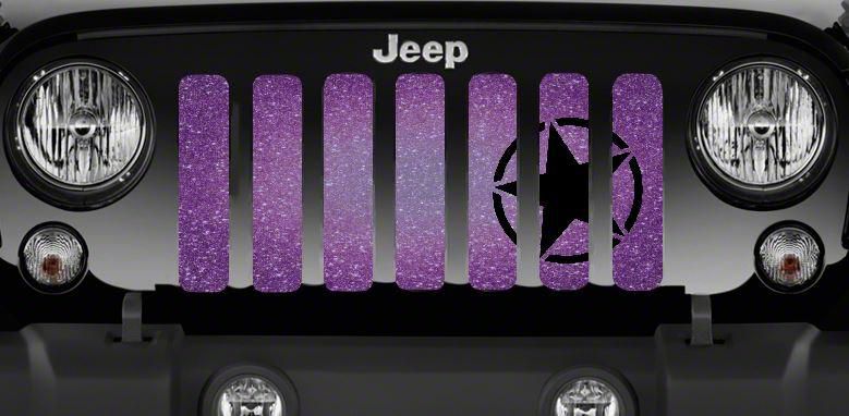 Grille Insert; Oscar Mike Purple Fleck (76-86 Jeep CJ5 & CJ7)