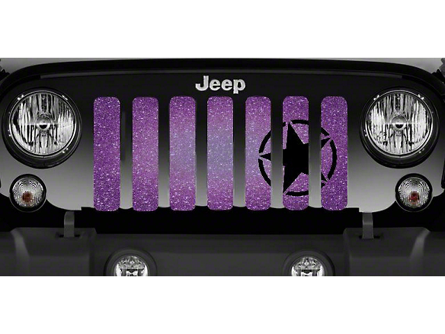 Grille Insert; Oscar Mike Purple Fleck (07-18 Jeep Wrangler JK)