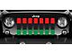 Grille Insert; Pan-African American Flag (18-24 Jeep Wrangler JL w/o TrailCam)