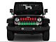 Grille Insert; Pan-African American Flag (18-24 Jeep Wrangler JL w/o TrailCam)