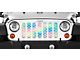 Grille Insert; Pastel Mermaid Scales (20-24 Jeep Gladiator JT)
