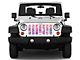 Grille Insert; Peach Mermaid Scales (18-24 Jeep Wrangler JL w/o TrailCam)