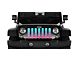 Grille Insert; Pink and Teal Ombre (20-24 Jeep Gladiator JT)