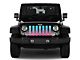 Grille Insert; Pink and Teal Ombre (18-24 Jeep Wrangler JL w/o TrailCam)