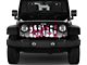 Grille Insert; Pink Hawaiin Hibiscus (18-24 Jeep Wrangler JL w/o TrailCam)