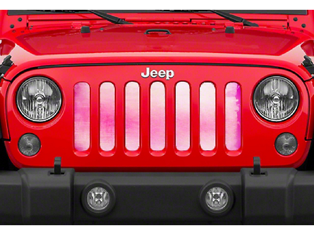 Grille Insert; Pink Ombre (20-23 Jeep Gladiator JT)