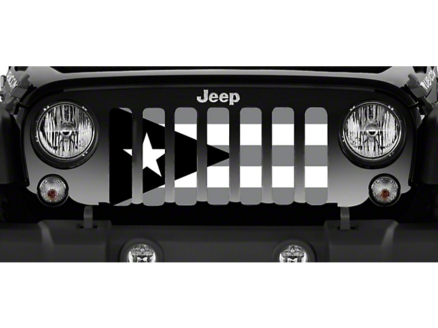 Grille Insert; Puerto Rico Tactical Flag (20-23 Jeep Gladiator JT)