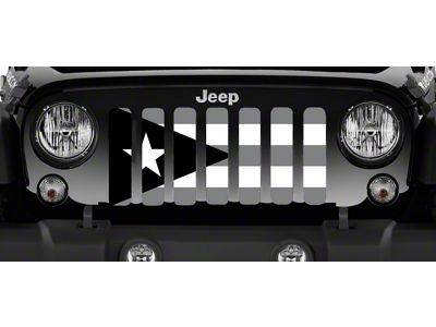 Grille Insert; Puerto Rico Tactical Flag (87-95 Jeep Wrangler YJ)