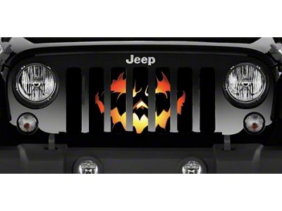 Grille Insert; Pumpkin Face (76-86 Jeep CJ5 & CJ7)