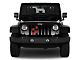 Grille Insert; Puppy Paw Prints Red (07-18 Jeep Wrangler JK)