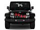 Grille Insert; Puppy Paw Prints Red Diagonal (97-06 Jeep Wrangler TJ)