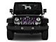 Grille Insert; Purple and Gray Skulls (18-24 Jeep Wrangler JL w/o TrailCam)