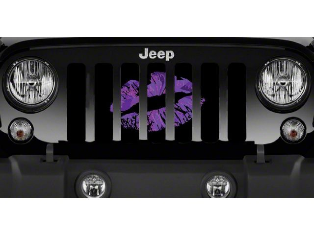 Grille Insert; Purple Camo Kiss (97-06 Jeep Wrangler TJ)