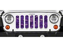 Grille Insert; Purple Mermaid Scales (07-18 Jeep Wrangler JK)