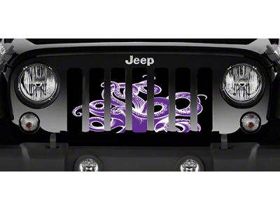 Grille Insert; Purple Octopus (20-24 Jeep Gladiator JT)