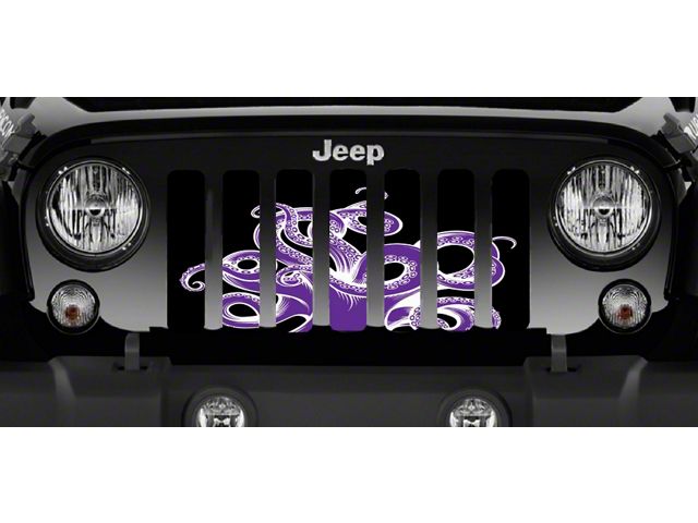 Grille Insert; Purple Octopus (20-24 Jeep Gladiator JT)