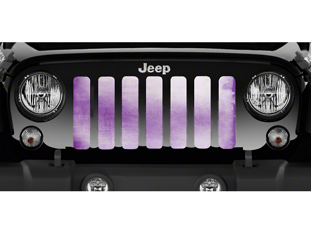 Grille Insert; Purple Ombre (18-23 Jeep Wrangler JL w/o TrailCam)