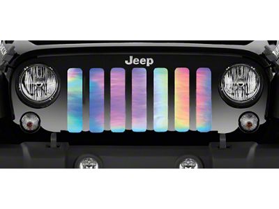 Grille Insert; Rainbow Chrome (18-24 Jeep Wrangler JL w/o TrailCam)