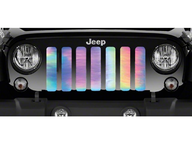 Grille Insert; Rainbow Chrome (87-95 Jeep Wrangler YJ)
