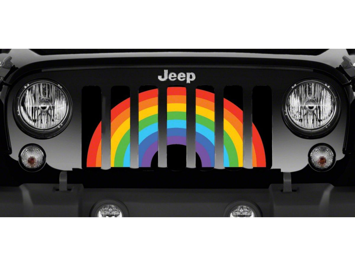 Rainbow Mesh Grill Inserts for 1997-2016 Jeep Wrangler TJ 